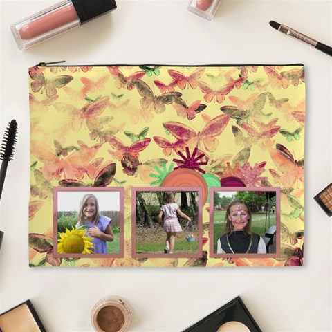 Girl Power Cosmetic Bag Large By Lisa Minor Front