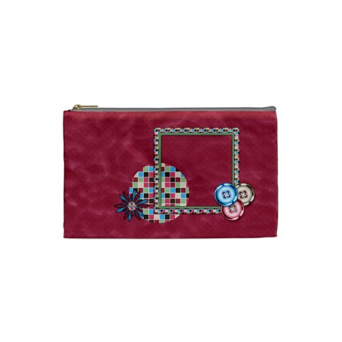 Bloop Bleep Cosmetic Bag Small By Lisa Minor Front