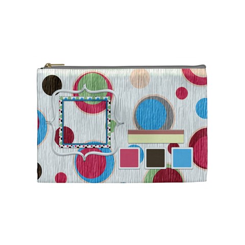 Bloop Bleep Cosmetic Bag Medium By Lisa Minor Front