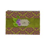 cosmetic Case- Purple Love- LARGE - Cosmetic Bag (Large)