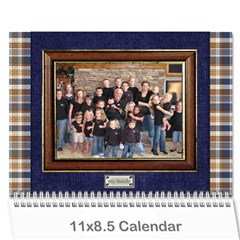 Family Calendar for Grandfather - Wall Calendar 11  x 8.5  (12-Months)