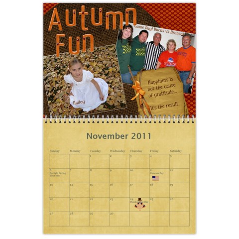 Family Calendar For Grandfather By Angela Nov 2011