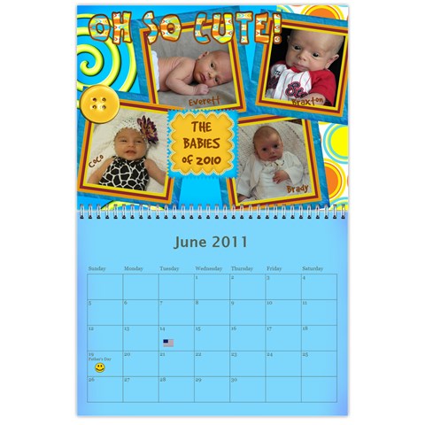 Family Calendar For Grandfather By Angela Jun 2011