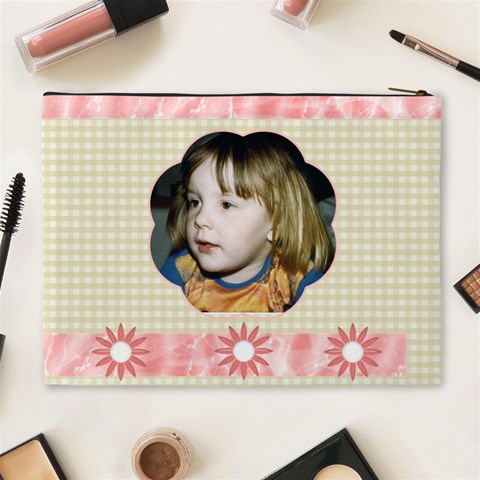 Gentle Times Xl Cosmetic Case By Joan T Back