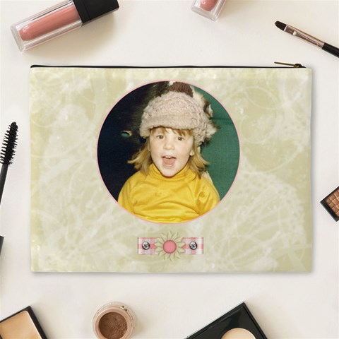 Gentle Times Xl Cosmetic Case By Joan T Back