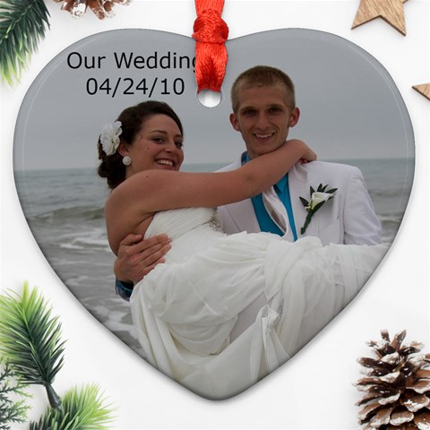 K & J Wedding Ornament By Micki Ehrhardt Mccarl Front