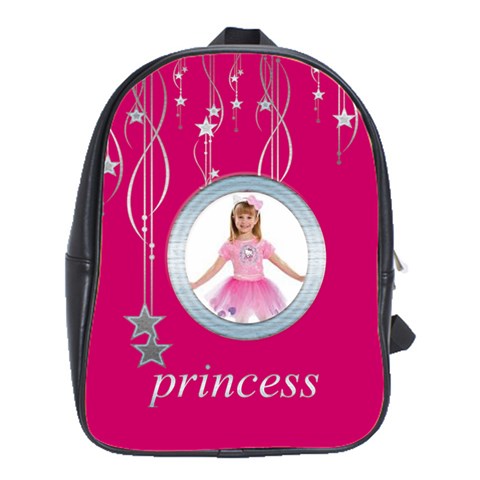 Princess Star Backpack Schoolbag By Catvinnat Front