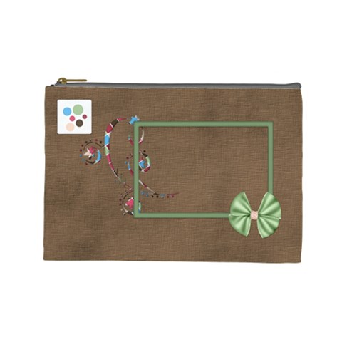 Bloop Bleep Large Cosmetic Bag By Lisa Minor Front