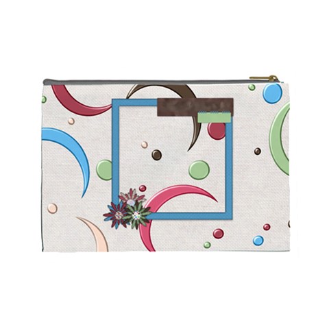 Bloop Bleep Large Cosmetic Bag By Lisa Minor Back