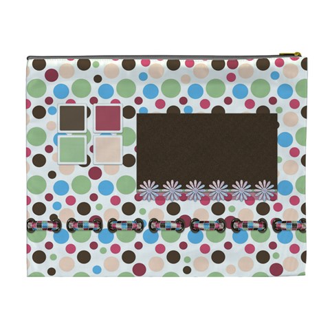 Bloop Bleep Cosmetic Bag Xl By Lisa Minor Back