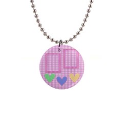 hearts - 1  Button Necklace