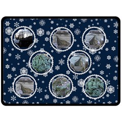 Midnight Snowstorm Extra Large Fleece - Fleece Blanket (Large)