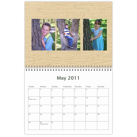 Chad s Calendar By Jenny May 2011