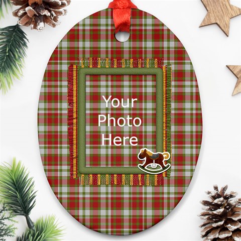 My Christmas Pony Oval Ornament By Lisa Minor Front