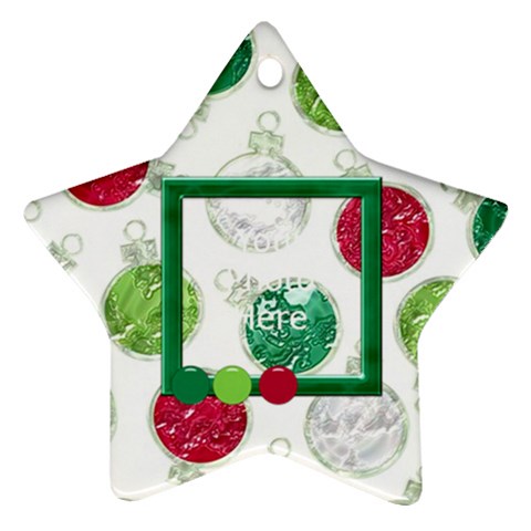 Merry And Bright Star Ornament By Lisa Minor Front