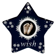 wISH SNOWFLAKE STAR ORNAMENT - Ornament (Star)