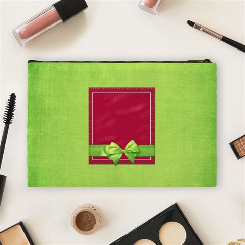 Merry And Bright Large Cosmetic Bag By Lisa Minor Back