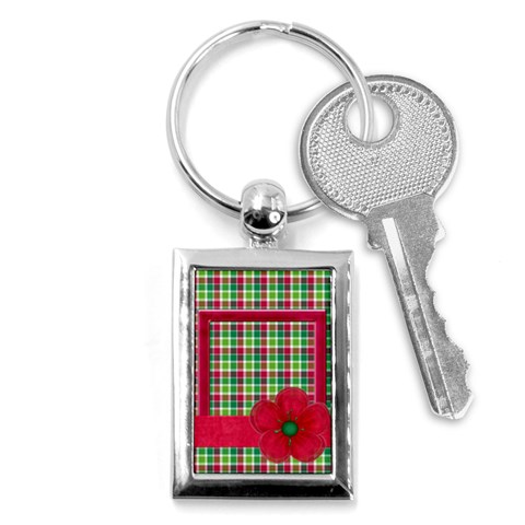Merry And Bright Key Chain By Lisa Minor Front