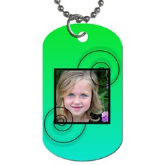 Swirl Tag - Dog Tag (Two Sides)