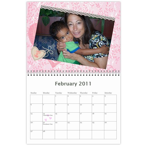 Sarah Calendar By Karen Aiello Feb 2011