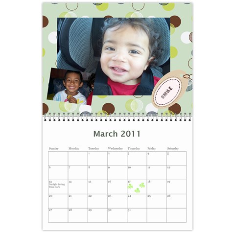 Sarah Calendar By Karen Aiello Mar 2011