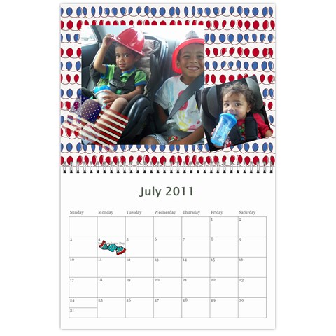 Sarah Calendar By Karen Aiello Jul 2011