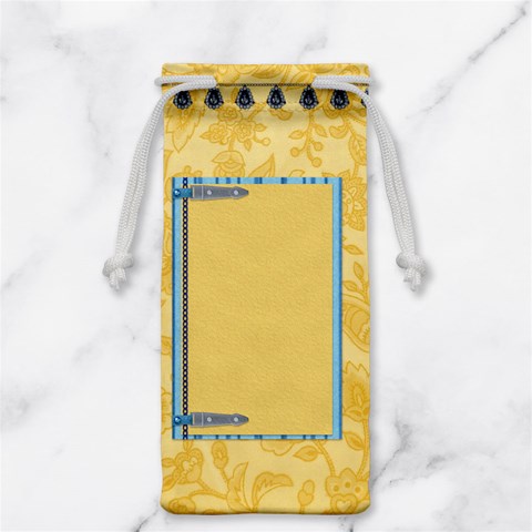 Ella In Blue Jewelry Bag By Lisa Minor Back
