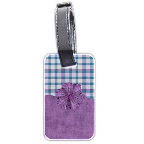 Lavender Rain Luggage Tag 101 By Lisa Minor Back
