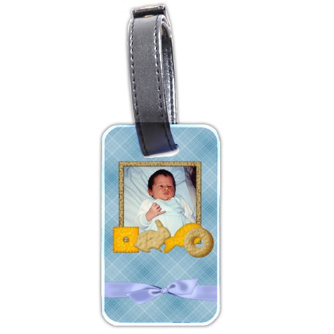 Foodie Boy Luggage Tag By Lisa Minor Front