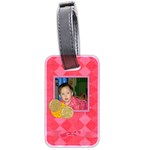 Foodie Girl Luggage Tag - Luggage Tag (two sides)
