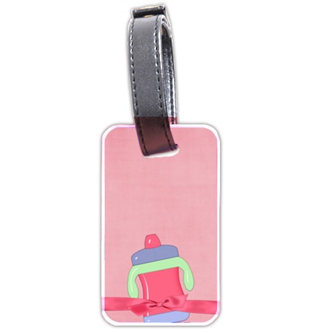 Foodie Girl Luggage Tag By Lisa Minor Back