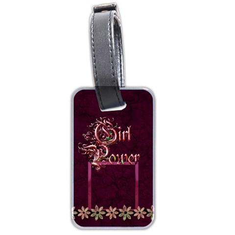 Girl Power Luggage Tag 2 By Lisa Minor Front