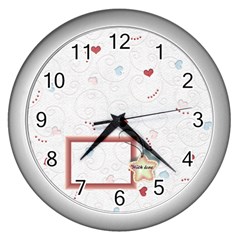 With love - Wall Clock (Silver) With love - Wall Clock (Silver)