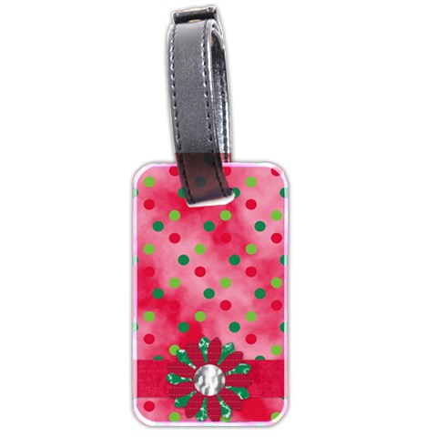 Merry And Bright Luggage Tag 1 By Lisa Minor Back