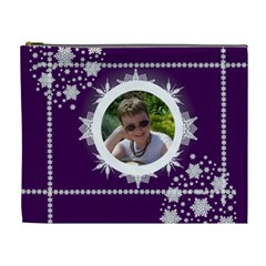 Ice cool dude purple snowflake Cosmetic bag - Cosmetic Bag (XL)