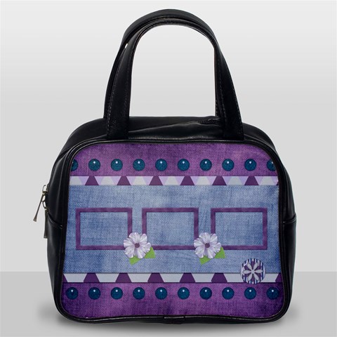 Lavender Rain Classic 1 Side Handbag 1 By Lisa Minor Front