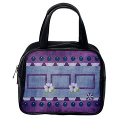 Lavender Rain Classic 1 Side Handbag 1 - Classic Handbag (One Side)