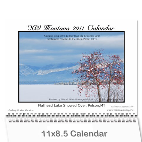 Nw Montana 2011 Calendar (gallery Praise Version) By Wendi Giles Cover