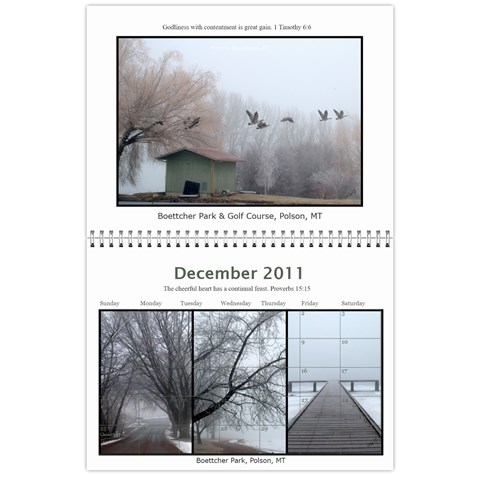 Nw Montana 2011 Calendar (gallery Praise Version) By Wendi Giles Dec 2011