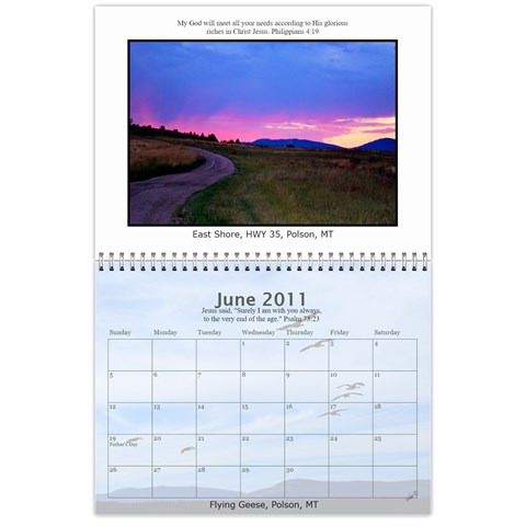 Nw Montana 2011 Calendar (gallery Praise Version) By Wendi Giles Jun 2011