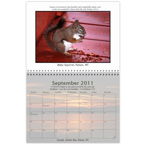 Nw Montana 2011 Calendar (gallery Praise Version) By Wendi Giles Sep 2011