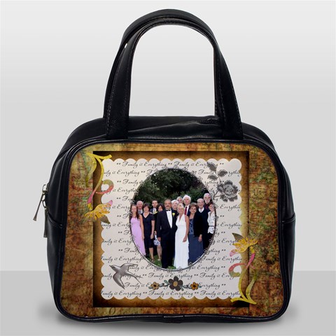 Family Is Everything Classic Handbag By Lil Front