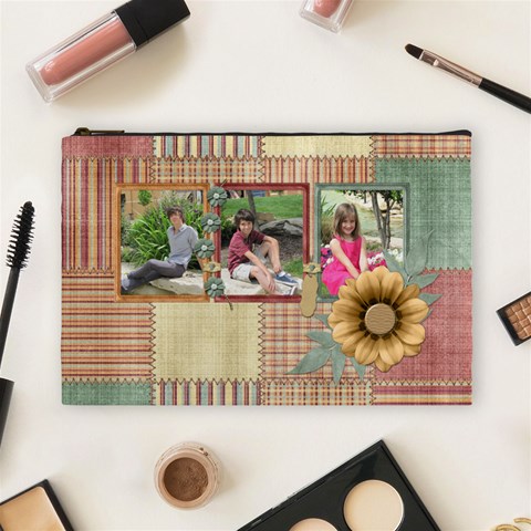 Quilted Large Cosmetic Bag By Lisa Minor Front