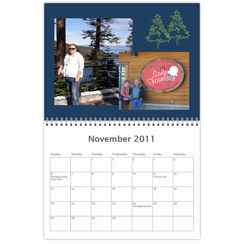 2011 Calendar By Teona A Jensen Nov 2011