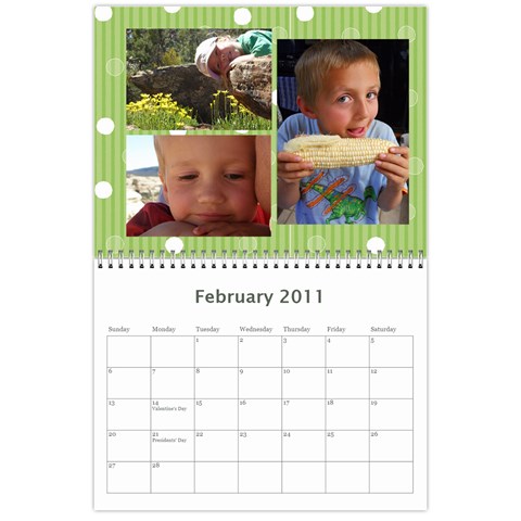 2011 Calendar By Teona A Jensen Feb 2011