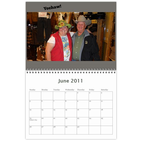 2011 Calendar By Teona A Jensen Jun 2011