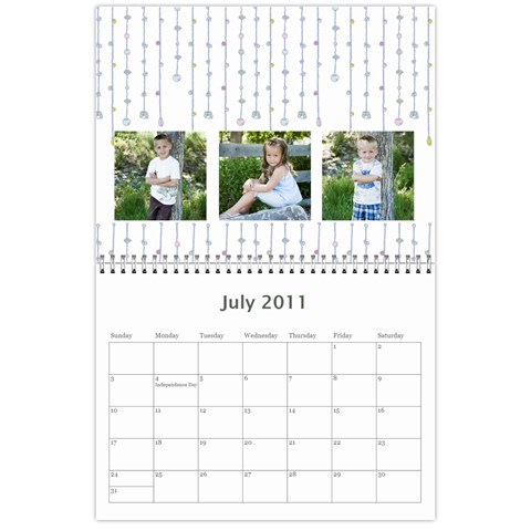 2011 Calendar By Teona A Jensen Jul 2011