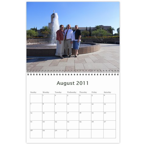 2011 Calendar By Teona A Jensen Aug 2011