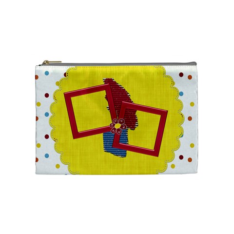 Silly Summer Fun Medium Cosmetic Bag By Lisa Minor Front