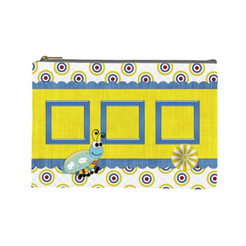 Silly Summer Fun Large Cosmetic Bag By Lisa Minor Front